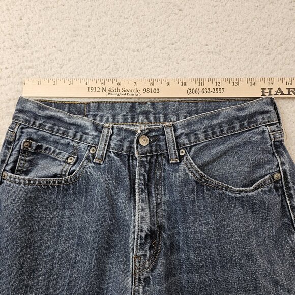Levi's 505 Jeans Men's 32x30 Blue Denim Relaxed Fit Medium Wash Straight Leg - Picture 5 of 15